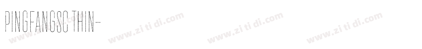 pingfangsc thin字体转换